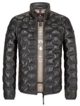 Milestone Lederjacke MS-Aversa Grau/Dunkelgrau/Schwarz