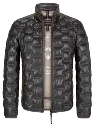 Milestone Lederjacke MS-Aversa Grau/Dunkelgrau/Schwarz