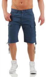 Big Seven Jeansshorts Brian Cargo Shorts Herren Hose Blau/Dunkelblau