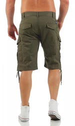 Big Seven Jeansshorts Brian Cargo Shorts Herren Hose Dunkelgrün/Khaki/Grün