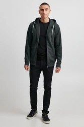 11 Project Sweatjacke PRGarrick Dunkelgrau/Hellgrau/Grau