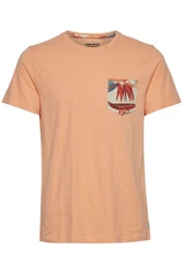 Blend T-Shirt BLEND Style BHTrop Beige/Rot/Orange