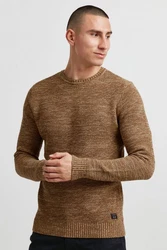 11 Project Rundhalspullover PRAlaric Braun/Khaki/Beige