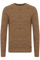 11 Project Rundhalspullover PRAlaric Braun/Khaki/Beige