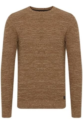 11 Project Rundhalspullover PRAlaric Braun/Khaki/Beige