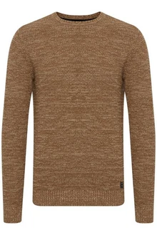 11 Project Rundhalspullover PRAlaric Braun/Khaki/Beige