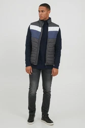 Blend Steppweste Kristian Dunkelblau/Grau/Blau/Hellblau/Schwarz