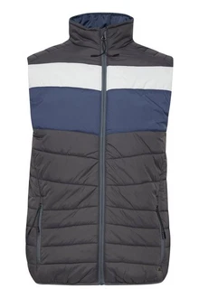Blend Steppweste Kristian Dunkelblau/Grau/Blau/Hellblau/Schwarz