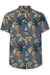 Blend Hawaiihemd BHGawai Blau/Hellblau/Braun/Schwarz