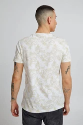 Blend T-Shirt BLEND BHAage Dunkelgrün/Khaki/Creme/Weiß/Gelb