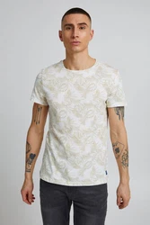Blend T-Shirt BLEND BHAage Dunkelgrün/Khaki/Creme/Weiß/Gelb