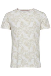 Blend T-Shirt BLEND BHAage Dunkelgrün/Khaki/Creme/Weiß/Gelb