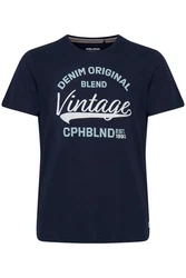 Blend T-Shirt BLEND BHErwin Dunkelblau/Hellblau/Lila/Grau