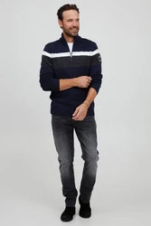 FQ1924 Herren Strickpullover Troyer Edvin (193923) Navy Blazer (193923)
