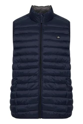BLEND Weste 'Romsey' Dunkelblau/Hellblau/Blau