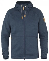 Fjällräven vik Fleece Hoodie Herren Dunkelblau/Blau