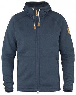 Fjällräven vik Fleece Hoodie Herren Dunkelblau/Blau