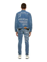 Slim-fit-Jeans Einzigartiges Print Design - D-Strukt 009DX - Lnge:32