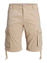 Jack & Jones Jeansshorts Cargo Shorts Bermuda Shorts Khaki/Beige/Braun