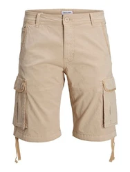 Jack & Jones Jeansshorts Cargo Shorts Bermuda Shorts Khaki/Beige/Braun