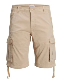 Jack & Jones Jeansshorts Cargo Shorts Bermuda Shorts Khaki/Beige/Braun