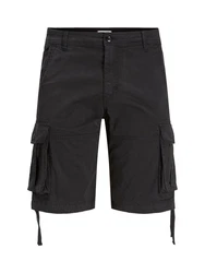 Jack & Jones Jeansshorts Cargo Shorts Bermuda Shorts Schwarz/Dunkelgrau/Dunkelblau/Khaki