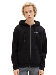 TOM TAILOR Denim Hoodie FULLZIP Schwarz