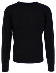 TOM TAILOR Rundhalspullover Dunkelblau/Schwarz