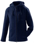 Mufflon Wolljacke Mu-Halva Blau/Dunkelblau