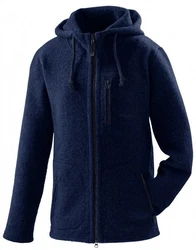 Mufflon Wolljacke Mu-Halva Blau/Dunkelblau
