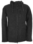 Mufflon Wolljacke Mu-Halva Dunkelgrau/Grau/Schwarz