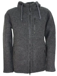 Mufflon Wolljacke Mu-Halva Dunkelgrau/Grau/Hellgrau