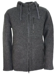 Mufflon Wolljacke Mu-Halva Dunkelgrau/Grau/Hellgrau