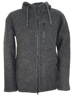 Mufflon Wolljacke Mu-Halva Dunkelgrau/Grau/Hellgrau