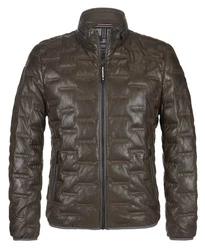 Milestone Lederjacke MS-Aversa Khaki/Dunkelgrün/Braun/Grau/Dunkelbraun