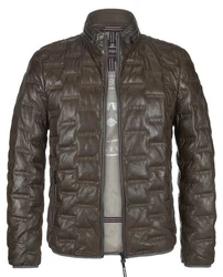 Milestone Lederjacke MS-Aversa Khaki/Dunkelgrün/Braun/Grau/Dunkelbraun
