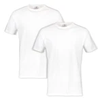 LERROS T-Shirt Kurzarmshirt Doppelpack Regular Fit Weiß/Creme