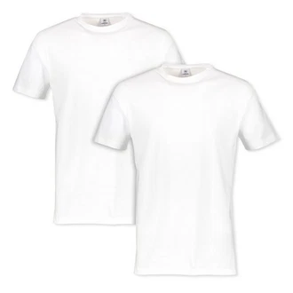 LERROS T-Shirt Kurzarmshirt Doppelpack Regular Fit Weiß/Creme LERROS T-Shirt Kurzarmshirt Doppelpack Regular Fit Weiß/Creme