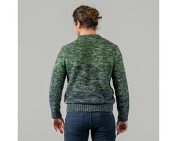 LIVING CRAFTS Strickpullover PASCAL Blau/Dunkelgrün/Türkis/Grün