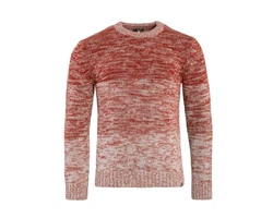 LIVING CRAFTS Strickpullover PASCAL Rot/Orange/Braun/Dunkelrot