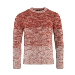 LIVING CRAFTS Strickpullover PASCAL Rot/Orange/Braun/Dunkelrot