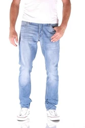 Jack & Jones Slim-fit-Jeans Glenn Dash Indigo Hellblau/Blau