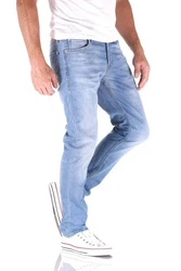 Jack & Jones Slim-fit-Jeans Glenn Dash Indigo Hellblau/Blau