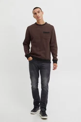 Blend Sweatshirt BLEND 모델 BHSweatshirt Braun/Dunkelrot/Dunkelbraun