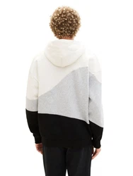 TOM TAILOR Denim Hoodie RELAXED STYLE BLOCK Farblock