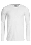 Indicode T-Shirt Willbur Longsleeve Weiß/Grau/Creme