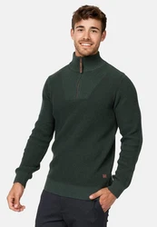 Indicode Strickpullover INYassip Dunkelgrün
