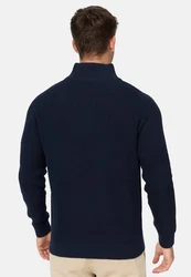 Indicode Strickpullover INYassip Dunkelblau/Hellblau