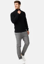 Indicode Strickpullover INYassip Dunkelgrau/Schwarz/Grau/Dunkelblau