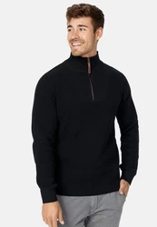 Indicode Strickpullover INYassip Dunkelgrau/Schwarz/Grau/Dunkelblau